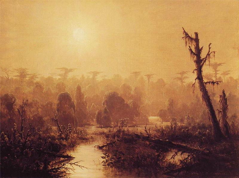 Joseph Rusling Meeker Louisiana Bayou Germany oil painting art